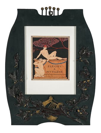George Barbier, Elégies a Mytilène. 1914. Incisione colorata a pochoir. mm...