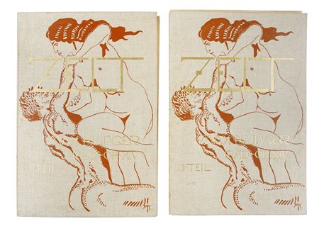 Max Klinger, Zelt - Opus XIV Teil I/II. 1915-16. Coppia di cartelle complete...