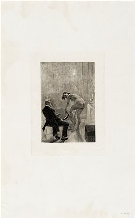 Félicien Rops, Lotto composto di 4 incisioni a tema Maitresse. 1878-1895. 1)...