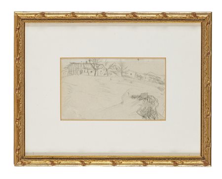 Alberto Martini, Senza titolo. 1912. Matita su foglio di blocco da disegno....