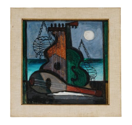Fulvio Pendini, Senza titolo. Anni '50 del XXI secolo. Olio su masonite. cm...
