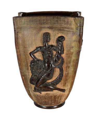 Mario Bandini, Vaso decorato per Zaccagnini. 1935 ca. Vaso ceramico con...