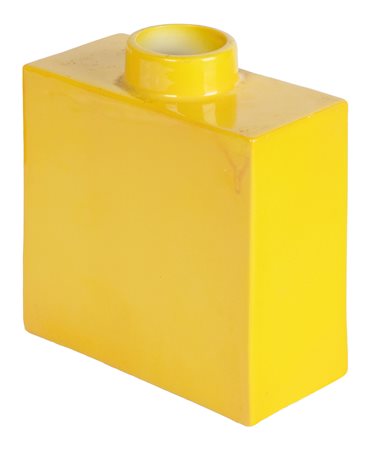 Gio Ponti, Vaso da fiore giallo per Richard Ginori. 1930 ca. Ceramica...