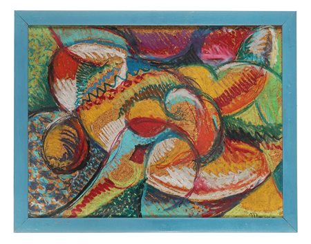 Antonio Marasco, Futurfretta. 1937. Tecnica mista su masonite. cm 30x40....