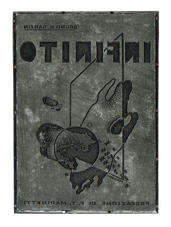 Enrico Prampolini, Infinito (Parabola cosmica). Ante 1933. 3 clichè in legno...