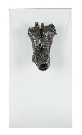 Anonimo del XXI secolo, Busto maschile. XXI secolo. Ceramica invetriata...
