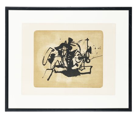 Afro Basaldella, Museo Hamburg. 1964. Litografia. mm 400x480. Foglio: mm...