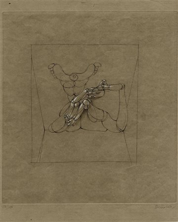 Hans Bellmer, Untitled (from Les Marionnettes) 1969. Acquaforte su carta...