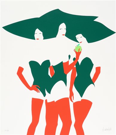 Amleto Dalla Costa, Le Tre Grazie. Fine anni '80 del XX secolo. Serigrafia su...