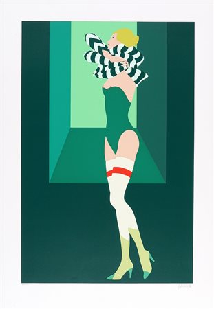 Amleto Dalla Costa, Amanda. 1983. Serigrafia su carta Fabriano. mm 697x458....