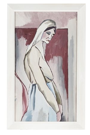 Alberto Magnelli, Vieille Femme. 1922-23. Olio su tela. cm 75x44. Opera...