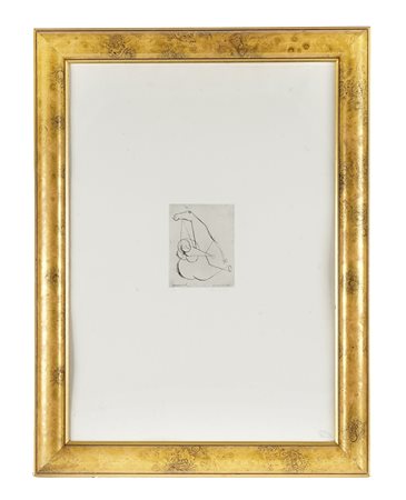 Marino Marini, Piccolo miracolo. 1972. Puntasecca. mm 160x120 ca. Foglio: mm...