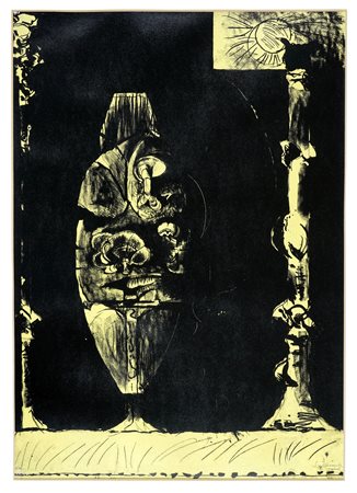 Graham Sutherland, Three organic forms. 1977. Litografia. mm 690x485...