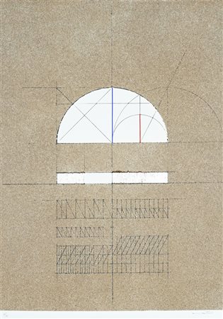 Walter Valentini, Senza titolo. Anni '70-'80 del XX secolo. Serigrafia con...