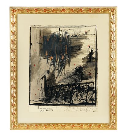 Alessandro Verdi, Senza titolo. 1996. Tecnica mista su carta. mm 495x395....