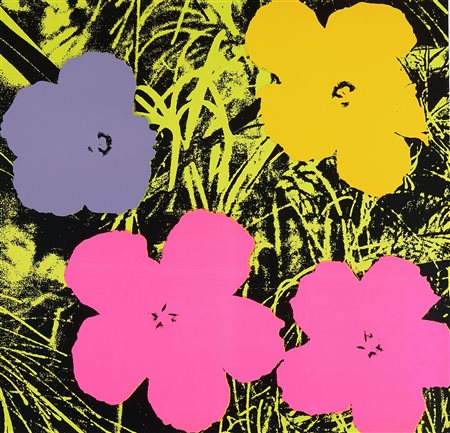 Andy Warhol [after], Flowers. Portfolio di 4 fogli. Post 1964. Serigrafie. mm...