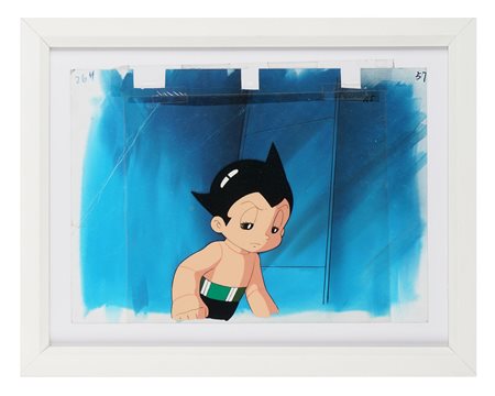 Colorista dello studio di Osamu Tezuka, Astroboy. 1980 ca. Set up a china e...
