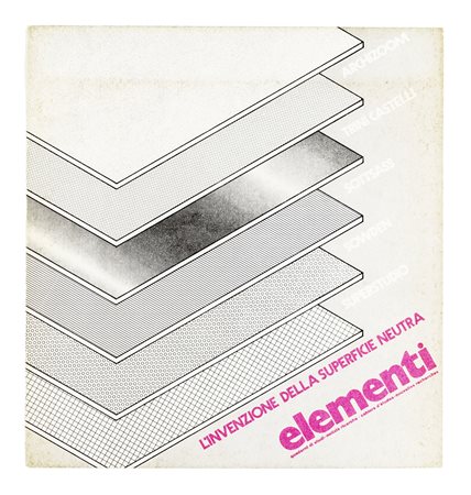 Ettore Sottsass, Invenzione della superficie neutra. 1972. Manifesto a...