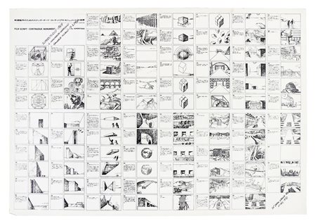Superstudio Group, Film Script Continuous Monument. 1971. Manifesto a stampa....