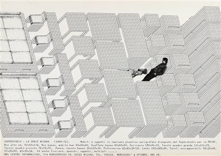Superstudio Group, Superstudio: La Serie Misura. 1972. Manifesto illustrato...
