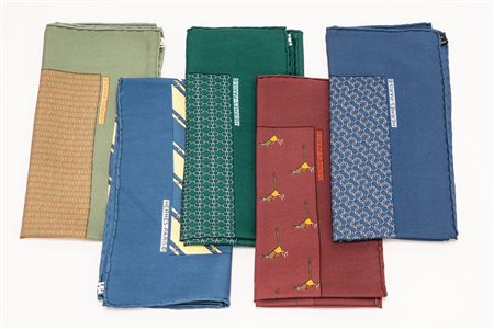 Hermès - Lotto di cinque gavroche