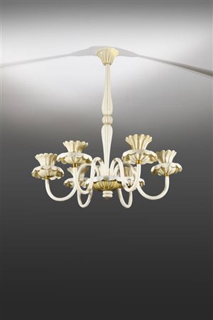 PRODUZIONE MURANESE<BR>Lampada a sospensione a sei braccia
