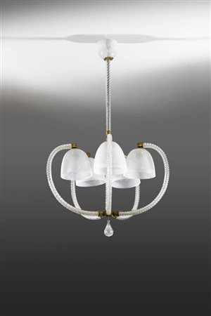 BAROVIER & TOSO<BR>Lampada a sospensione a cinque braccia