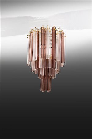 VENINI<BR>Lampada a sospensione mod. Canne quadrate