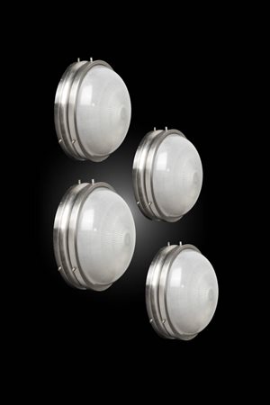 SERGIO MAZZA<BR>Set di quattro lampade plafone mod. Sigma