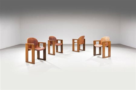 AFRA E TOBIA SCARPA<BR>Quattro sedie mod. Dialogo