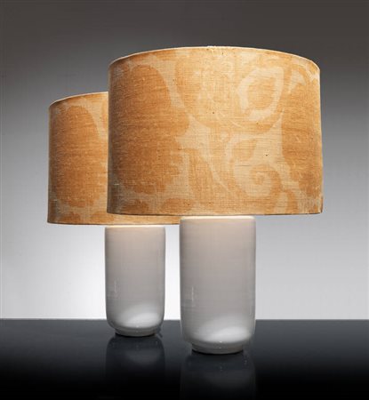 PRODUZIONE ITALIANA<BR>Coppia di lampade da tavolo
