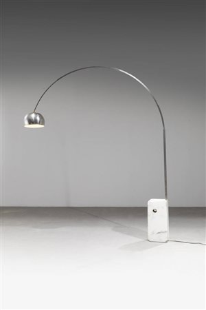 ACHILLE E PIER GIACOMO CASTIGLIONI<BR>Lampada da terra mod. Arco