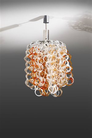 ANGELO MANGIAROTTI<BR>Lampada a sospensione mod. Giogali