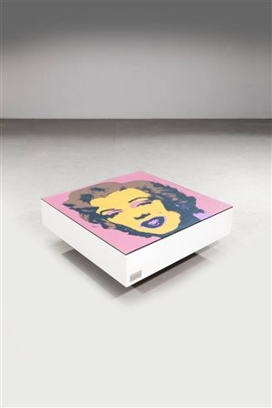 ANDY WARHOL<BR>Pittsburgh (USA) 1927 - 1987 New York (USA)<BR>Tavolino da caffè mod. Andy
