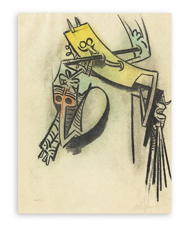 WIFREDO LAM (1902-1982) - Montée des séves, 1974