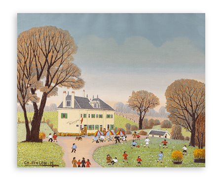 CHARLES LUCIEN PINÇON-MARICOURT (1902-1973) - Dimanche d'Automne