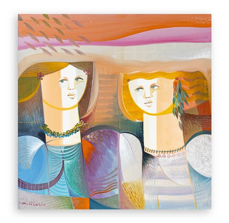 VITTORIO MARIA DI CARLO (1937-2015) - Le amiche, 1991