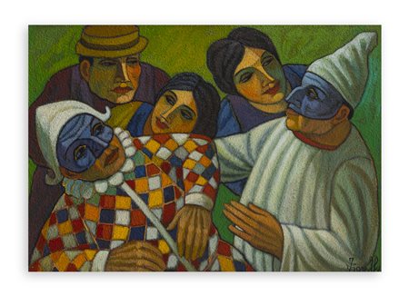 RENATO FIORILLO (1923-2000) - Gruppo di maschere