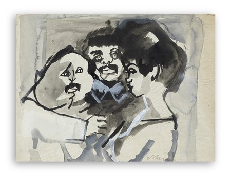 MINO MACCARI (1898-1989) - Senza Titolo, anni '50