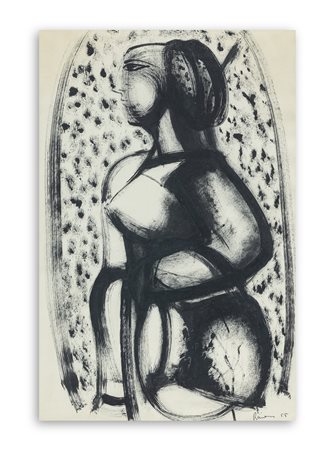 CARLO RAMOUS (1926-2003) - Senza Titolo, 1955