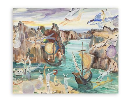 MARIO CORTIELLO (1907-1982) - L'arrivo delle frecce, 1971