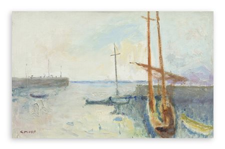 GINO MORO (1901-1977) - Il porto di Camogli