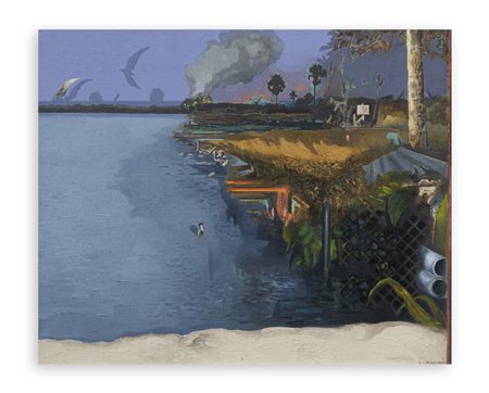 GIUSEPPE GIANNINI (1937-2012) - Una sera di ottobre (palude), 1969