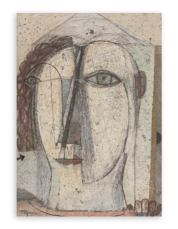ANTONIO MIGNOZZI (1942) - Figura alla finestra
