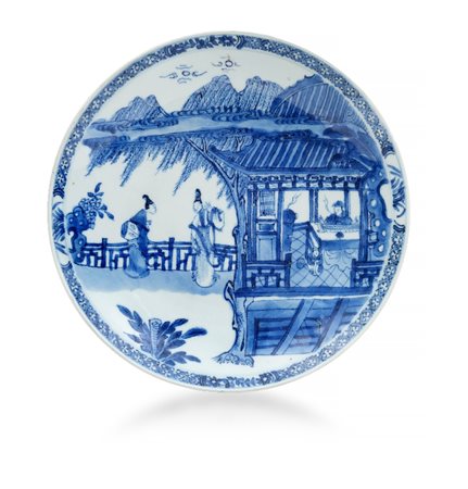PIATTO IN PORCELLANA, CINA, XVIII SECOLO, circolar