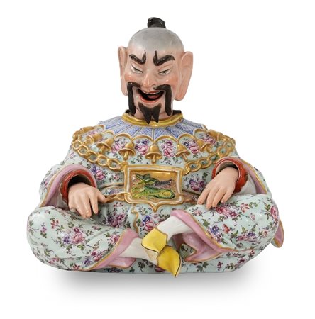 GRANDE MAGOT IN PORCELLANA, XIX SECOLO, a figura m