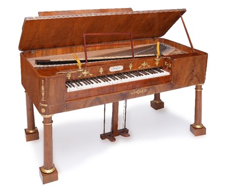 FORTEPIANO IMPERO IN NOCE E RADICA, VIENNA, 1815 C