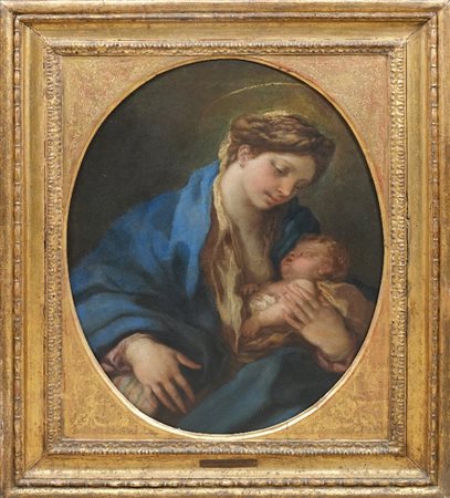 LUCA GIORDANO - Madonna con Bambino, 1680 ca