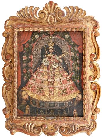 SCUOLA ANDINA DEL XVIII SECOLO - Vergine della Pomata