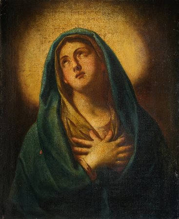 PITTORE DEL XVII SECOLO - Vergine in preghiera (Da Guido Reni)